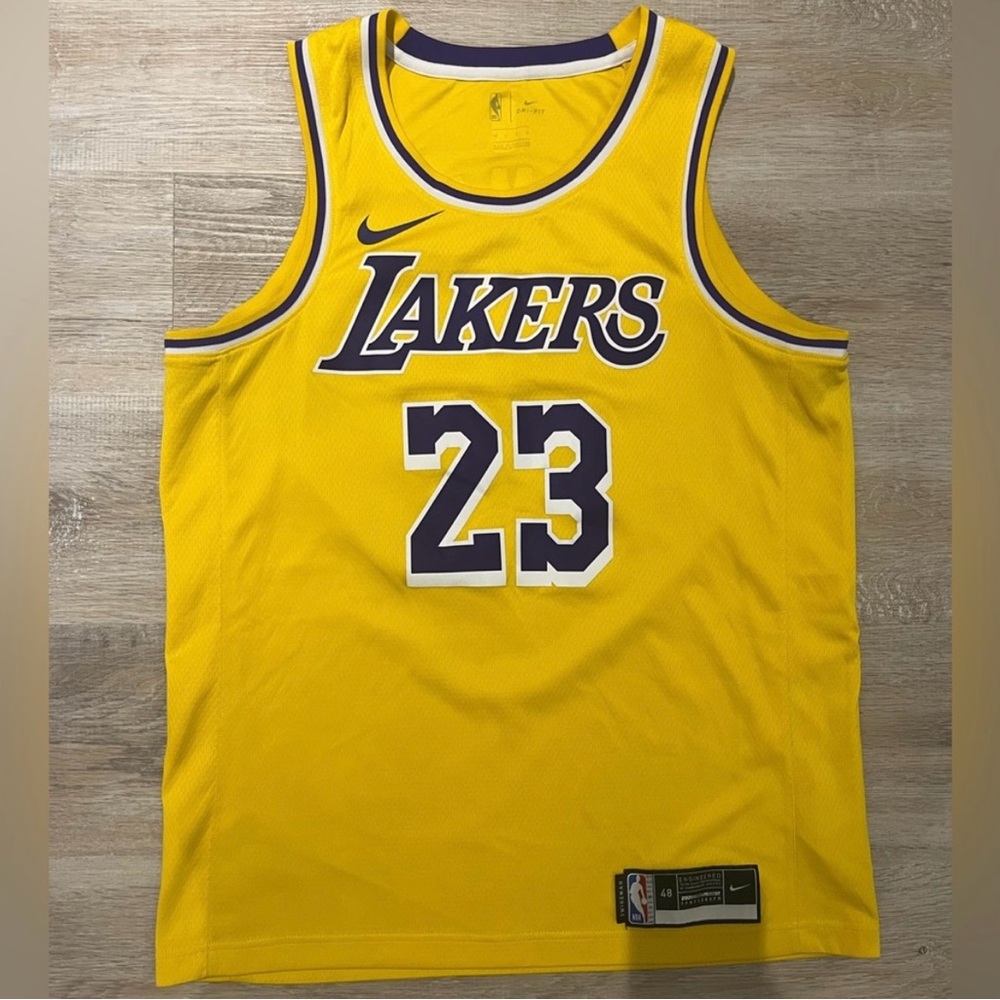 Yellow Lakers Basketball Jersey Lebron James 2020